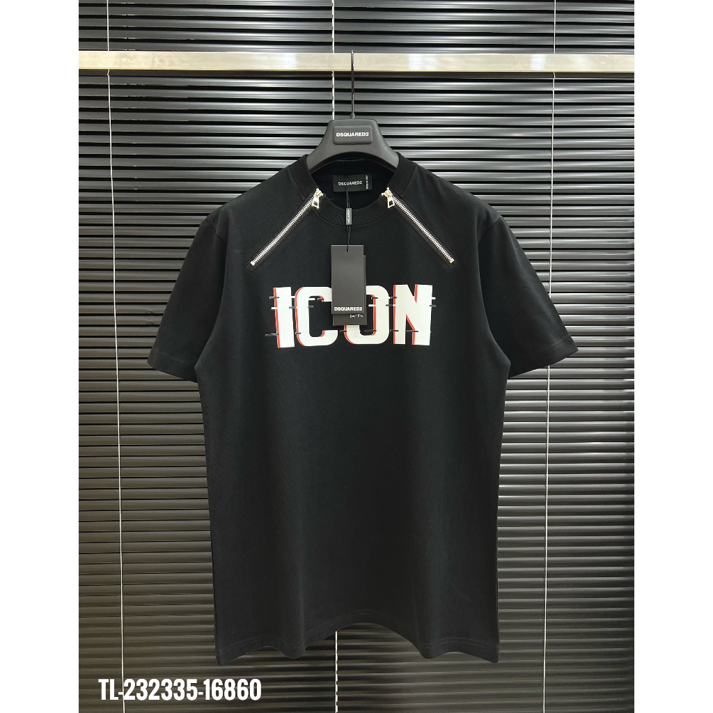 Áo Phông Nam Nữ Dsquared2 ICON Phối 2 Khoá Zip. Áo Thun Nam Nữ Unisex Form rông Hottrend 2023 Dành cho các boy phố.