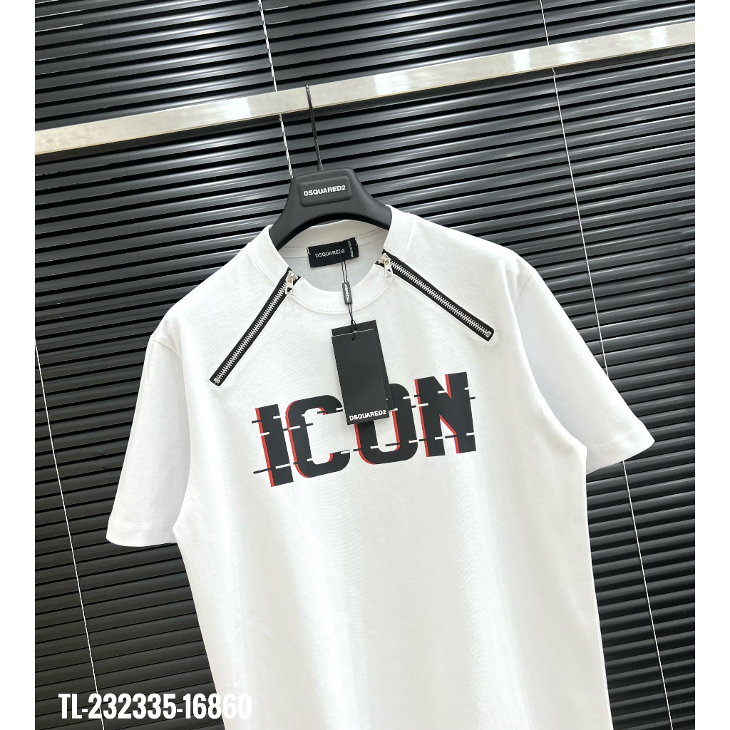 Áo Phông Nam Nữ Dsquared2 ICON Phối 2 Khoá Zip. Áo Thun Nam Nữ Unisex Form rông Hottrend 2023 Dành cho các boy phố.
