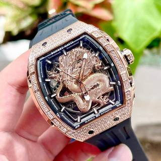 Đồng hồ nam bonest gatti dragon bg9980 cao cấp size 45mm kính sapphire máy cơ automatic tặng kèm hộp cao cấp xe mô hình