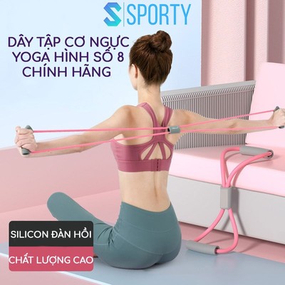 Dây tập cơ ngực YGT13 SPORTY, chất liệu cao su đàn hồi, tăng độ dẻo dai khi tập yoga, gym, pilates