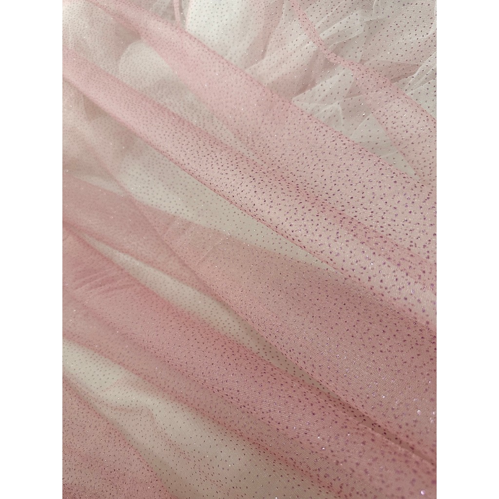 Vải lưới kim tuyến lấp lánh #514