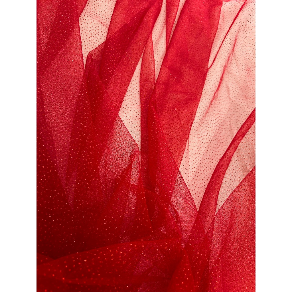 Vải lưới kim tuyến lấp lánh #514