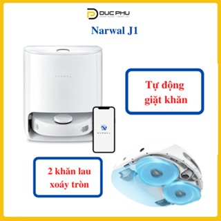 Robot hút bụi lau nhà tự giặt giẻ, sấy khô giẻ Narwal J1 hàng B ( hàng cũ )