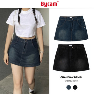 Chân Váy Denim Dáng Ngắn Basic 2 Màu Dễ Phối Đồ 2023 𝘽𝙮.𝘾𝙖𝙢𝙘𝙖𝙢