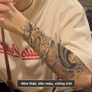  Hình xăm tay nhật cổ 15 ngày chống nước HY-020 miếng dán hình xăm tạm thời hình rồng 