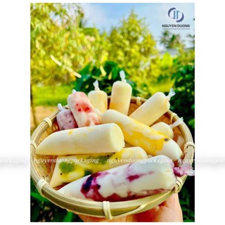 (1kg) Túi đựng sữa chua hàng loại Mỏng chất liệu PE dẻo dai - Hàng xếp lộn xộn