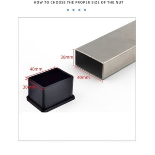 Đầu bịt ngoài cho sắt hộp 20x20, 25x25, 30x30, 35x35, 40x40, 50x50, 60x60, 20x40, 25x50,... nút cao su bịt chân bàn ghế