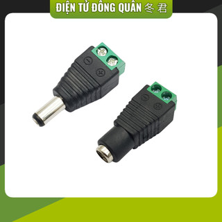 Jack dc 5.5*2.1mm đầu vào - đầu ra cổng domino đực - cái