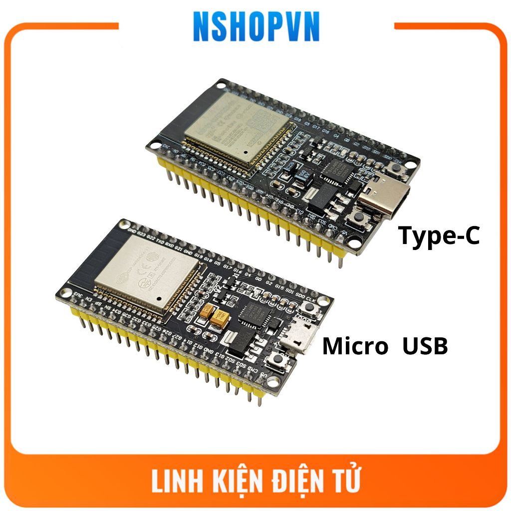 Kit RF thu phát wifi bluetooth esp32 38 chân