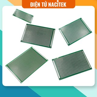 Test board hàn, bản mạch hàn 2 mặt sợi thủy tinh 4x6cm, 5x7cm, 6x8cm, 8x12cm, 9x15cm