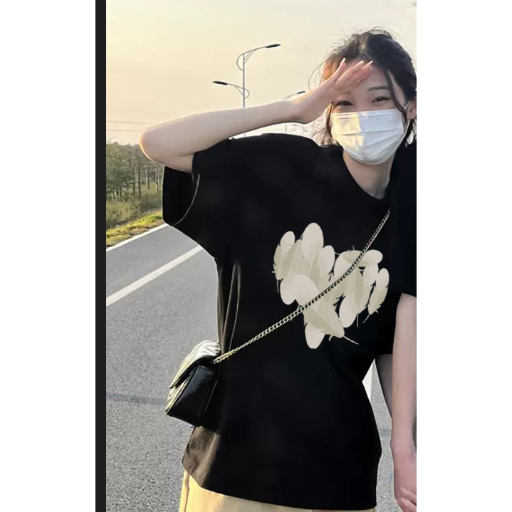 🔥Áo Đôi🔥Áo Thun Đôi Nam Nữ Mặc Cùng Người Yêu, Cặp Áo Phông Đôi Chất Liệu Cotton In Trái Tim Lông Vũ 5D HOT 2024