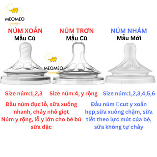 [Đủ size]Núm ti Avent/ Núm Ty Phillip Avent