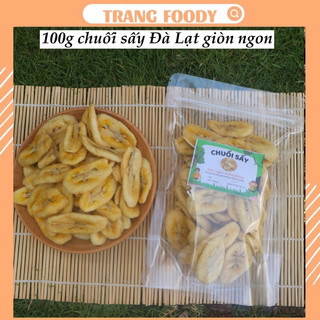 100g chuối sấy Đà Lạt giòn ngon