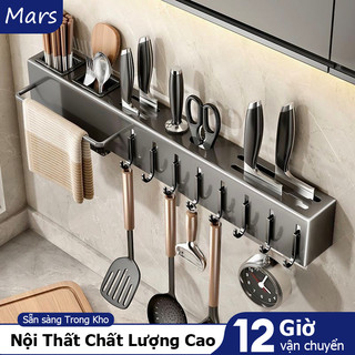 MARS Giá treo đồ nhà bếp inox Kệ treo dán tường đựng dao kệ không cần đục lỗ kệ để đồ nhà bếp đựng dao kệ