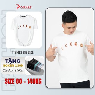 Áo Thun Nam Bigsize 80-140kg AKYOO Cao Cấp, Chất Liệu Cotton Co Giãn, Thoáng Mát, Akyoo Bigsize Nam - AT TRANG C7