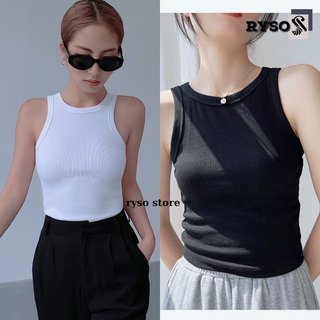 Áo ba lỗ dáng dài chất thun gân dày mềm mịn , áo hai dây ba lỗ ngược form ôm dài ryso