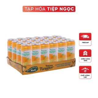 Thùng 24 lon nước cam ép Twister Tropicana 320ml