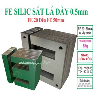 Combo 5kg Fe silic EI làm biến áp kích cơ biến áp 220v (22mm, 25mm ) - linh kiện điện tử QUỲNH DIỄN