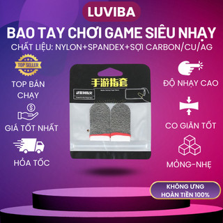Bao tay chơi game ff siêu nhạy flydigi 4 5 memo pubg 2 ngón giá rẻ LUVIBA BT01