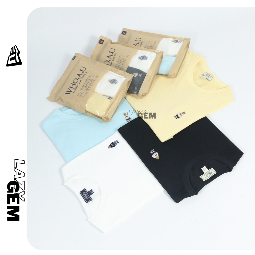 [PACK 2 CÁI] Áo Thun Whoau Basic - Chính Hãng 100% KOREA