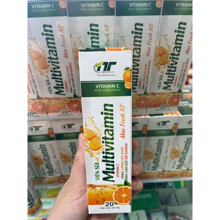 Viên sủi multivitamin vị cam, actiso râu ngô- rau má