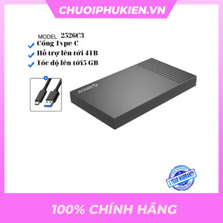HDD Box ổ cứng 2.5" cổng TypeC ORICO 2526C3- Hàng chính hãng