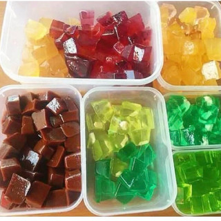Bột rau câu Con Cá dẻo Bột làm thạch râu câu Topping cho đồ uống Nguyên liệu nấu chè