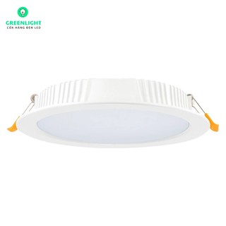 Đèn LED Âm trần 22W ánh sáng Trắng, vỏ nhôm đúc cao cấp, phi khoét lỗ 170mm bảo hành 2 năm