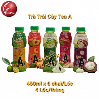 Lốc 6 chai trà trái cây tea a lai phú 450ml