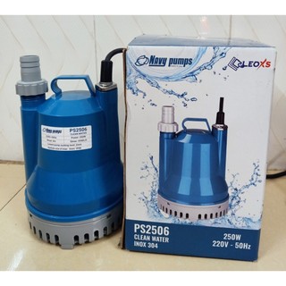  Bơm chìm nhựa Navy PS2506 công suất 250W sử dụng điện 220V cốt inok mô tơ lõi đồng chuyên bơm nước ngọt 