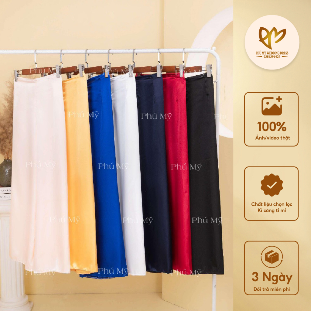 Quần lụa phi mềm mặc áo dài