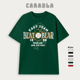 Áo Thun, Áo Phông Unisex Tay Lỡ CARADLA Mã  BEATBEAR TN01 Chất Cotton Mềm Mịn Co Dãn Thoáng Mát Form Rộng Cho Nam Nữ