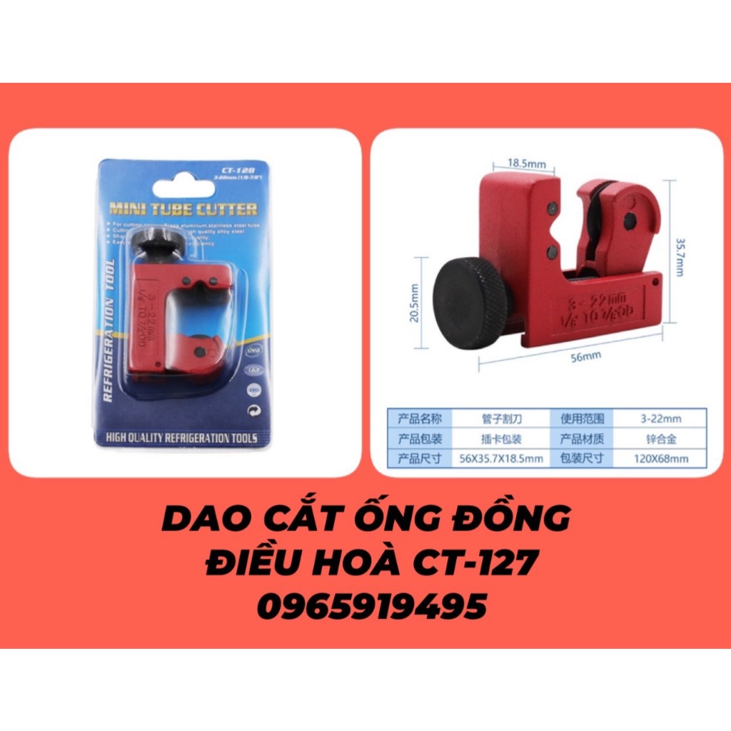Dao Cắt Ống Đồng Model CT-127 (Loại Nhỏ)