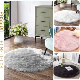 Thảm tròn trải sàn lông mềm mịn trang trí nhà cửa, chụp ảnh sang trọng
