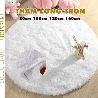 Thảm tròn bắc âu lông dày mịn trang trí chụp ảnh