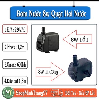bơm chìm mini quạt hơi nước 8w cho quạt điều hòa quạt hơi nước