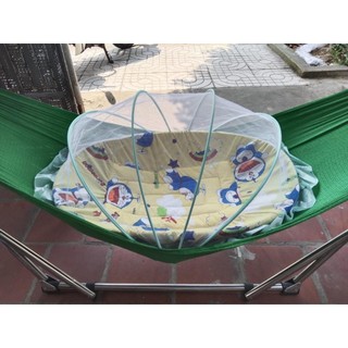 Màn chụp tự bung chống muỗi cho bé gấp gọn trẻ em sơ sinh, đặt võng nôi cũi