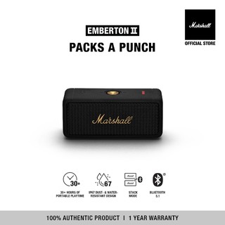 Loa marshall bluetooth emberton ii portable - pin đến 30h - bảo hành chính hãng 1 năm 1 đổi 1 - ls