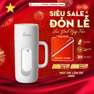Máy Xay Sinh Tố Cầm Tay VIFIBA 10 Lưỡi Dao, Công Suất lớn 80W, Module VFB-G0402, tích điện, xay đá, xay trái cây VE10