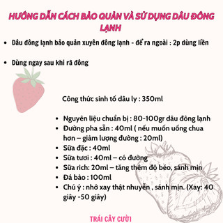 [Ship hỏa tốc tại HCM] Dâu tây  đông lạnh- dâu tây cấp đông - 5kg