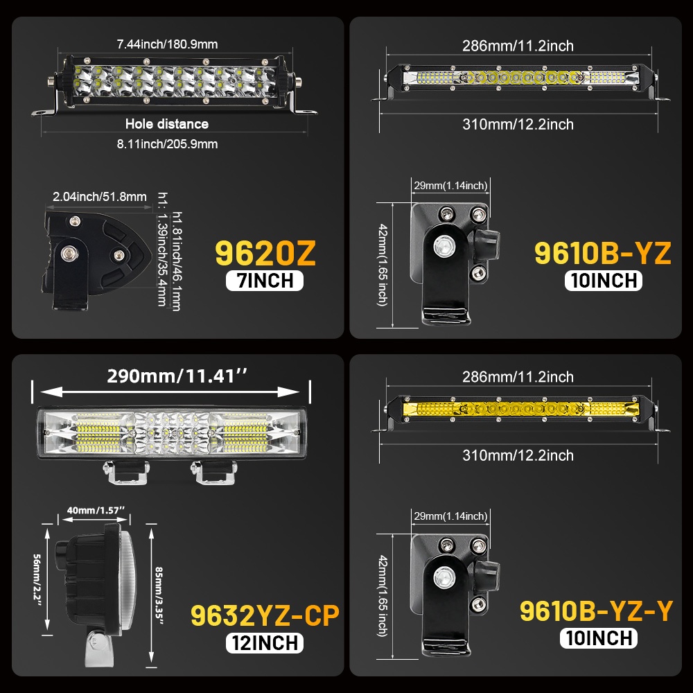 300000LM 50Inch Siêu Sáng 12V 24V Offroad Led Bar Điểm Lũ Combo Tia 3 Hàng đèn Led Làm Đèn Thanh Xe Ô Tô 4WD Xe Tải SUV