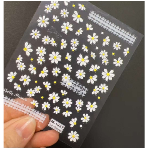 sticker hình hoa cúc mã mới nhé ạ
