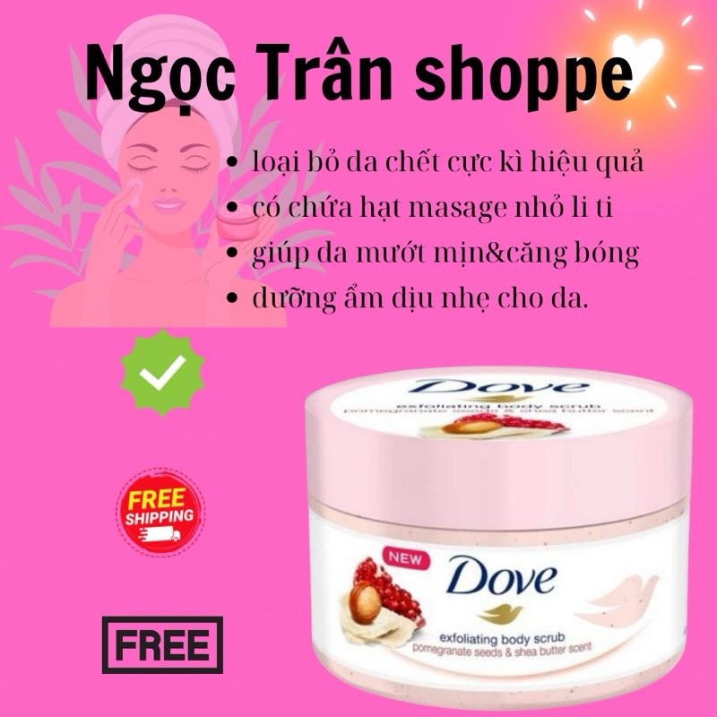 tẩy tế bào chết DOVE