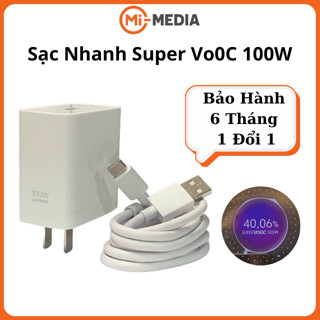 Bộ củ cáp sạc nhanh Super Vooc 80w-100w chính hãng dùng cho Oppo - Realme Q5 pro /GT neo 2/ Neo 3 /Neo 5se