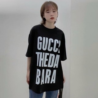 Áo thun Guci TheDa Bara, Áo Thun Chữ GUCI Unisex Nam nữ form rộng , Áo Thun Basic 100% cotton umi cực mềm- GCTB S5