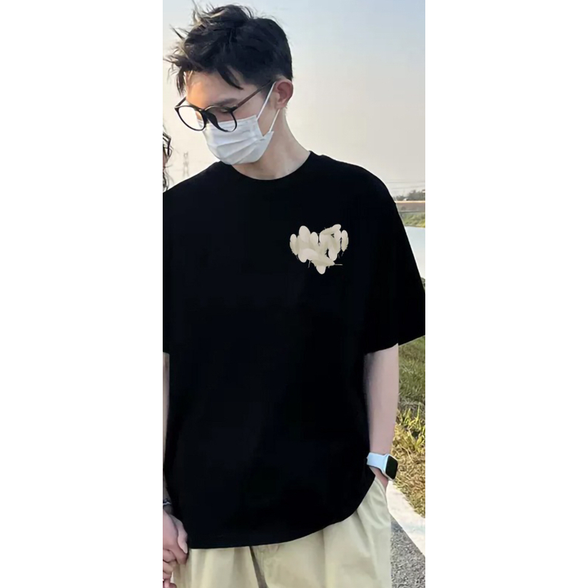 🔥Áo Đôi🔥Áo Thun Đôi Nam Nữ Mặc Cùng Người Yêu, Cặp Áo Phông Đôi Chất Liệu Cotton In Trái Tim Lông Vũ 5D HOT 2024