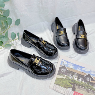 Giày LOAFER nữ - GOBE - M138 - Màu đen bóng và đen lì