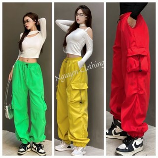 Quần kaki gió túi hộp unisex