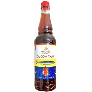 Nước mắm cá cơm than hưng việt chai 900ml độ đạm 20%