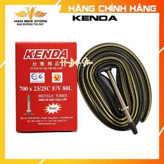 Săm ruột xe đạp đua, fixed gear 700x23/25c fv80l kenda cao cấp